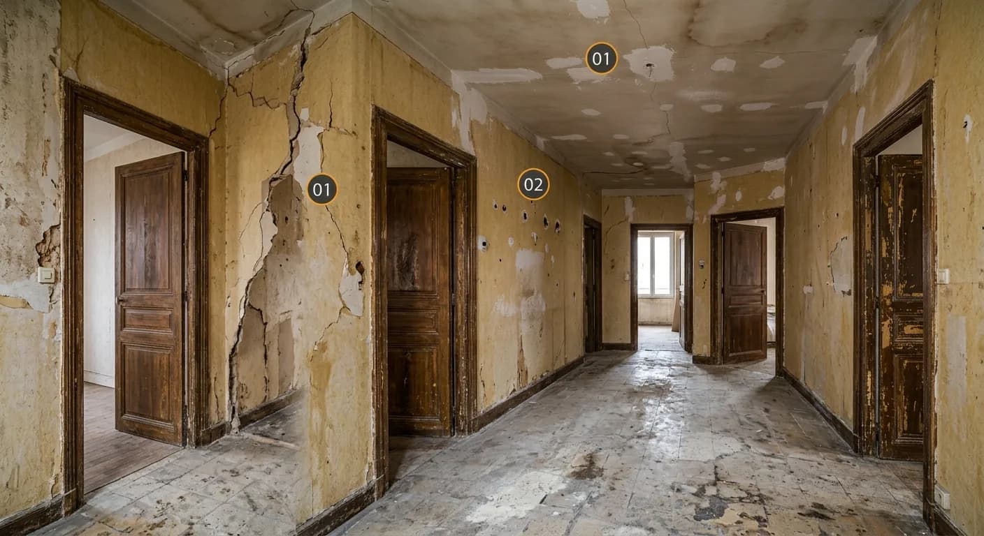 Remise en peinture complète — avant travaux